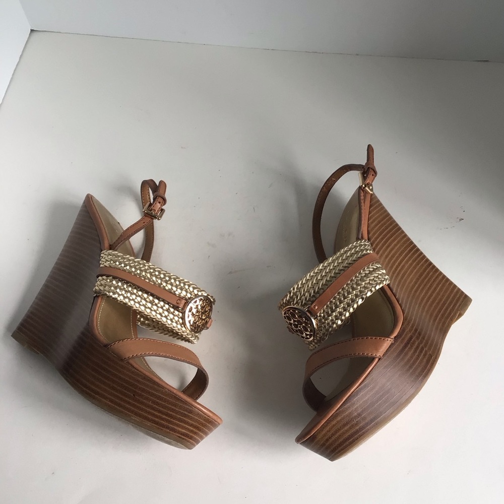 Coach Beatriz Women Sz 9 Wedge Heel Platform Sandal Slingback - Picture 3 of 12